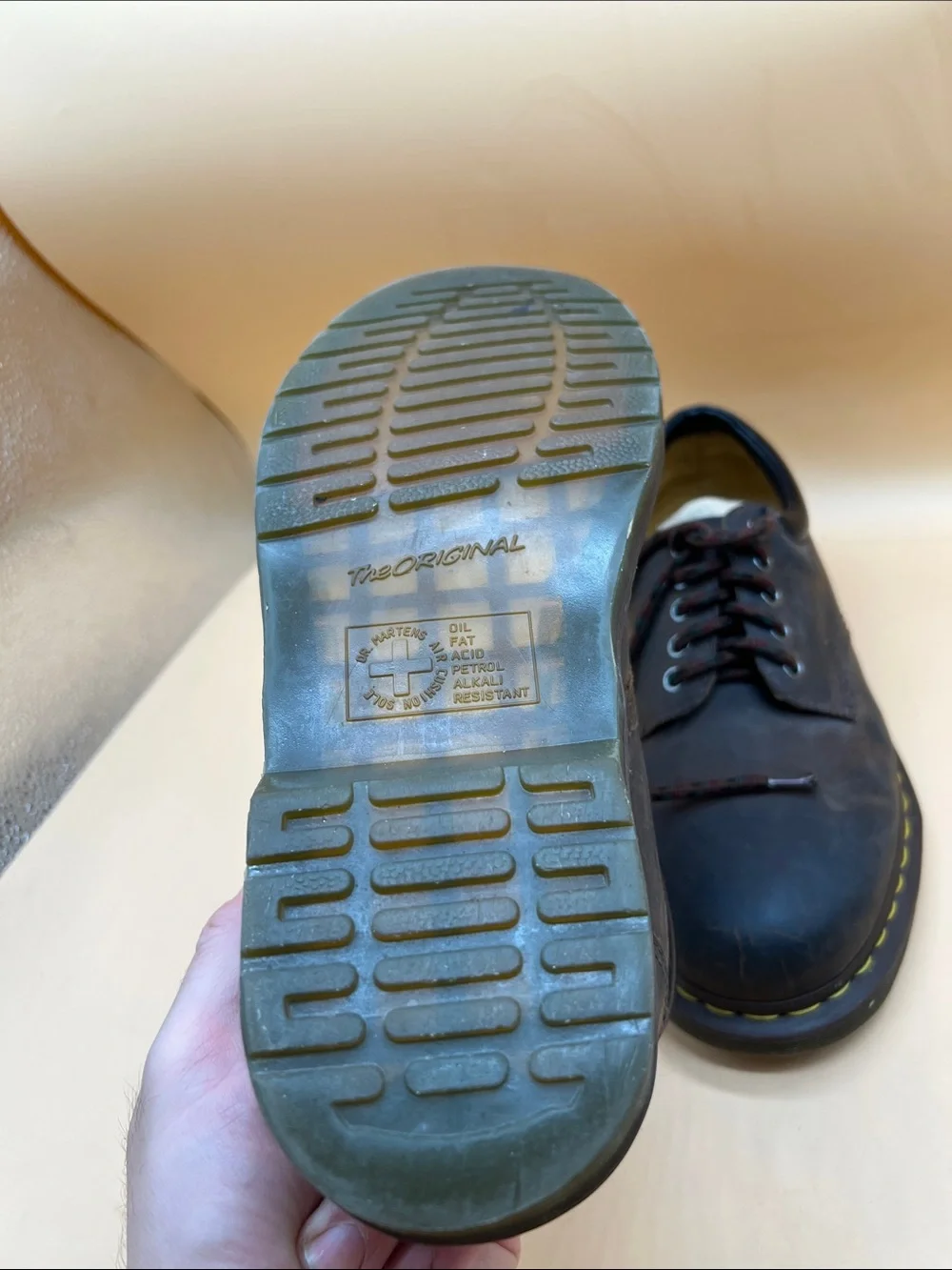 Dr. Martens 11849 Unisex Men’s 9 Women’s 9 Brown Leather Lace Up Oxford 5 Eye